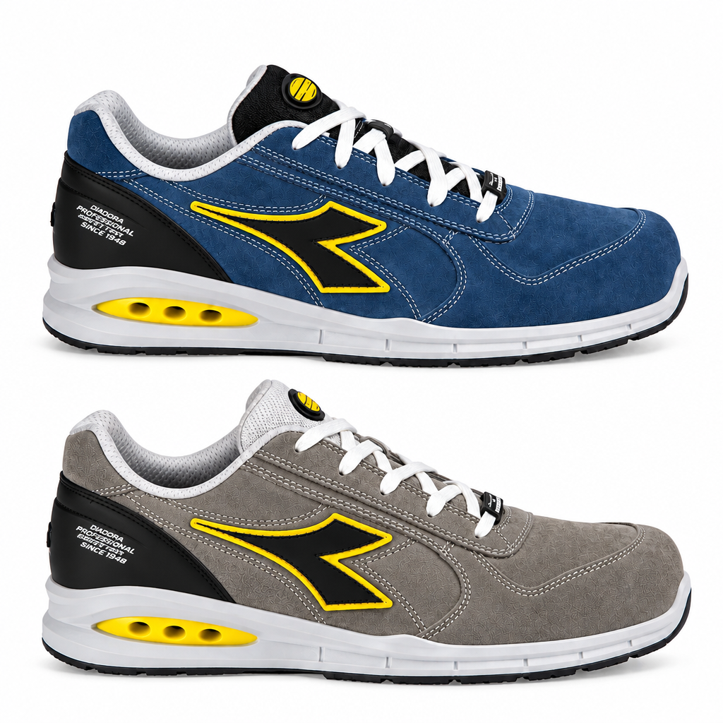 Scarpe antinfortunistiche Diadora Run Net Airbox S3 – scarpa antinfortunistica bassa scamosciata classe S3 – Ferraro Srl