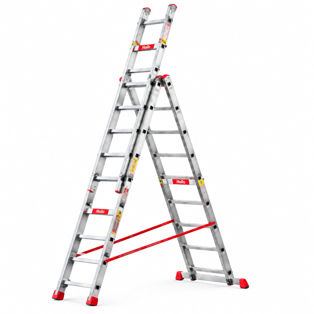 Marchetti scala telescopica 3 tronchi OR311 – scala telescopica a 3 tronchi 11 gradini – Ferraro Srl