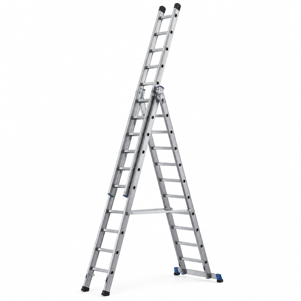 Marchetti scala telescopica 3 tronchi OR312 – scala telescopica a 3 tronchi 12 gradini – Ferraro Srl