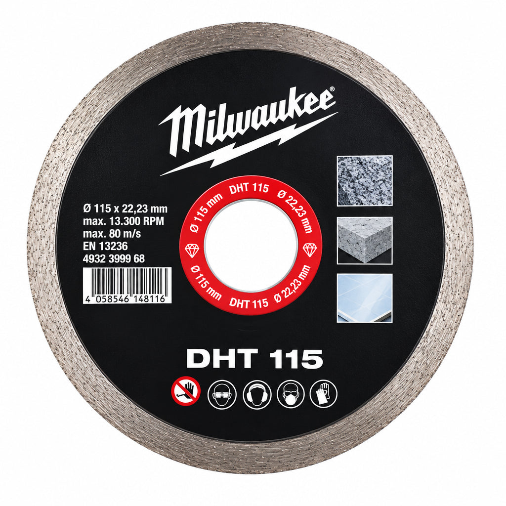 Disco Milwaukee d. 115x22,23 mm per ceramica – disco per ceramica 115 mm – Ferraro Srl