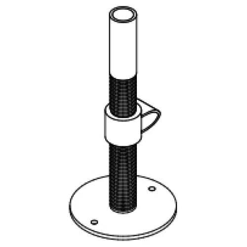 Basetta regolabile 30 cm ZN – Socome