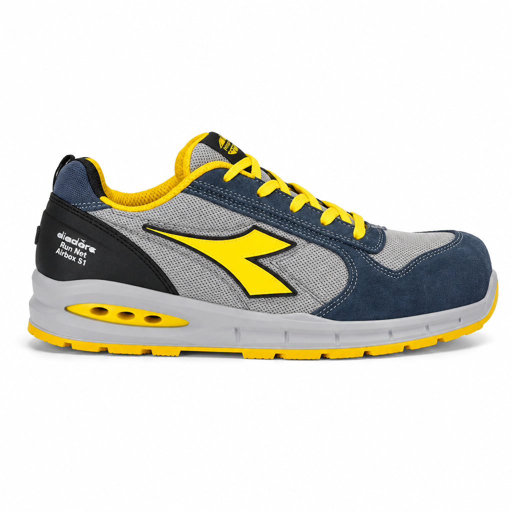 Scarpe antinfortunistiche Diadora Run Net Airbox S1 – colore blu – Ferraro Srl
